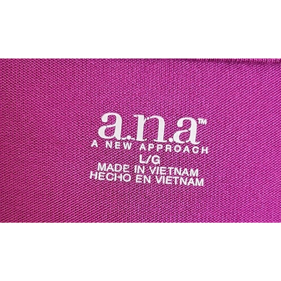 A New Approach A.N.A Purple V-Neck Long Sleeve Pullover Top Women's Size Large - Picture 3 of 9